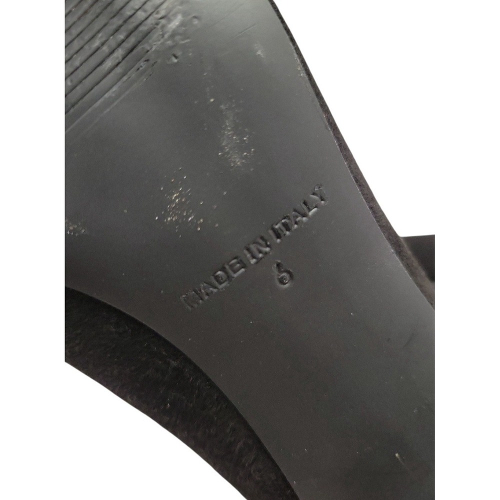 EVERLANE Vintage Style  Black Suede High Heels Pumps Size 6 - Picture 9 of 9